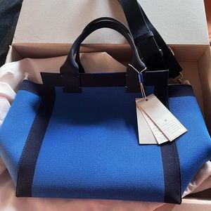 Rothy’s handbag in Lazuli